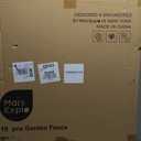 10 Panels No Dig Decorative Outdoor Garden Fence with Gate, 32 in(H) X 23.6 ft(L) Animal Barrier Fencing, Rustproof Portable Fence, Temporary Dog Fence Outdoor for Yard, Outside, Backyard