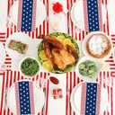 100Pcs 4th of July Guest Napkins Patriotic Napkins Red White and Blue Star Stripe Disposable Paper Guest Towels American Flag Design for Independence Day Dinner Kitchen Bathroom Decorative Towels