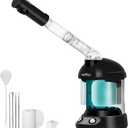 Facial Steamer, Nano Ionic Face Steamer for Facial Deep Cleaning Portable Ozone Steamer with Extendable 360 Rotating Arm, Humidifier for Home Salon Spa or Personal Care (Black)