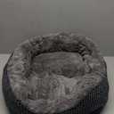 INVENHO Small Dog Bed for Small Dogs, Cat Beds for Indoor Cats Washable, Orthopedic Dog Bed, Warming Soft Calming Sleeping Puppy Bed Durable Pet Bed with Anti-Slip Bottom S(20"x19"x6") (Dark Grey)