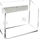 Simetufy Magnetic Pen Holder, Magnetic Dry Erase Marker Holder, magnetic pen holder for refrigerator, whiteboard , Pens, Pencils, Non-slip Acrylic Magnetic Marker Holder- Transparent, 1 Pack