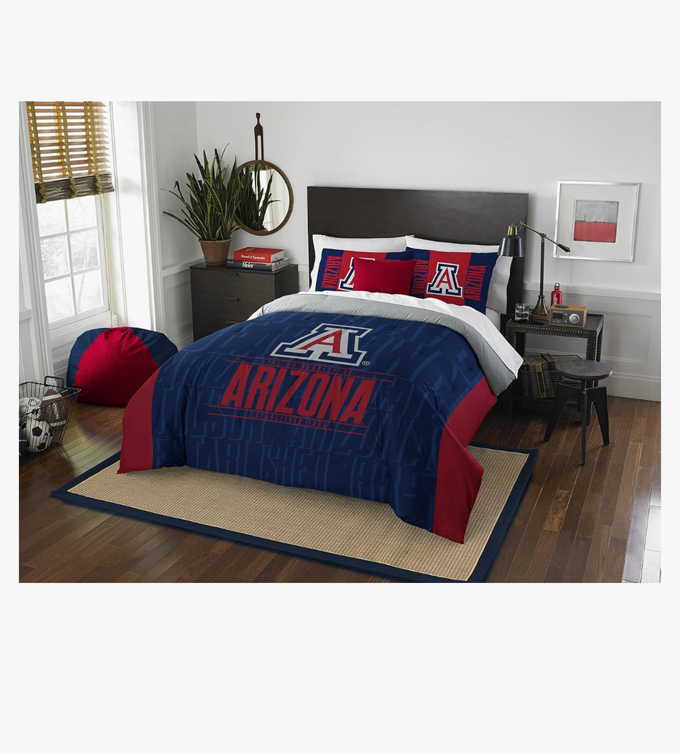 Northwest NCAA Unisex-Adult Comforter and Sham Set
Full-Queen