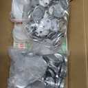 200 Sets Button Maker Supplies, 32mm / 1.26 inch Button Supplies Buttons Parts, (Approx. 1.25 inch) Metal Blank Badge Parts with Blank Paper for Buttons Maker Machine Pin Maker Press