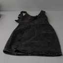 Women's Denim Dress Sexy V Neck Bodycon Sleeveless Jeans Short Dresses (Black, Small)