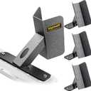 Wyckoff 4-Pack E-Track Dirt Bike Wheel Chock with Track Clip, 360 Swivel, Under 1-Minute Install Remove, Fits Floor or Wall E-Track, Heavy-Duty Accessory for Trailers, Dirt Bikes & Bicycles (4-Pack)