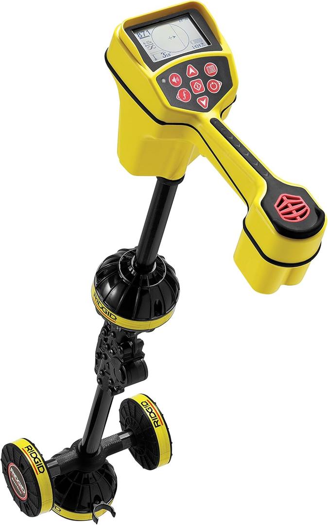 RIDGID 21893 SeekTech SR-20 Utility Pipeline Locator and Receiver with Omni-Directional Antenna System and Compact Folding Mast Design