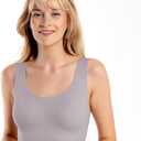 Floatley to The T-Shirt Scoop Neck Bra for Women, Silky Comfort Wirefree Seamless Grip Band Pullover Bra with Removable Pads, Medium
