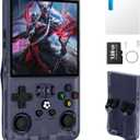 R36MAX Retro Handheld Gaming Console, Built-in 22,000+ Classic Games, Open Source Linux System, Portable Game Emulator Console, 4.0-Inch 4K HD IPS Screen Video Player, 4000mAh Battery (Gray 128GB)