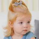 jollybows Mini Lined Hair Clips Bows for Babies, Infants, Toddlers, Girls and Teens - 40pcs 2" Tiny Barrettes