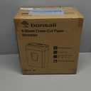 Bonsaii Paper Shredder for Home Use, 3.4 Gal Wastebasket, 6 Sheet Crosscut Paper Credit Cards, Staples, and Clips Shredder for Home Office Use, Portable Handle Design (C237-B New Version)