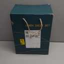 100% Pure Linen Sheet Full 4 pcs Sheet Set Deep Pocket Up to 16" Mattress Soft Breathable Bed Set Comfortable for All Season (Aqua, Full)