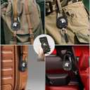 SCALLOP for AirTag (1st & 2nd Gen) Keychain with Carabiner,Thick Hard PC Air Tag Holder,IPX8 Waterproof,Secure Lock