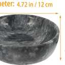 Natural Marble Decorative Bowls for Home Decor, 4.72 inch Hand-Carved Decorative Bowl Key Bowl, Ritual Use, Incense Burner