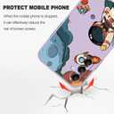 LEECG for Samsung Galaxy A15 5G Case, Creative Flower Pattern Design Soft Liquid Silicone A15 5G Phone Cover, Flocking Protection Inside for Samsung A15 5G Case-Astronaut Purple