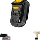 for Bauer to for Dewalt 20V Battery Adapter, Compatible with Bauer 20V Lithium Battery, Works with DeWalt 20V Lithium Power Tools