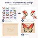 Wooden Puzzles for Toddlers Toddler Puzzles  Montessori Animal Toy Puzzle for Toddlers 3-5 Year Old  Wood Toy Learning Realistic Animals for Boy and Girl (Butterfly)