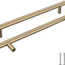 Goldenwarm 15 Pack Champagne Bronze Cabinet Pulls Gold Cabinet Handles 7-1/2 inch(192mm) Champagne Drawer Pulls Brushed Bronze Drawer Handles Kitchen Bathroom Bedroom Dresser Furniture Hardware