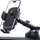 Lamicall Cell Phone Holder Car - [Ultra 70LBS Suction] Phone Mount for Car Quick Release Adjustable Car Phone Holder Mount Dashboard for iPhone Smartphone (Dark Grey)