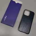 LOHASIC Compatible with MagSafe for iPhone 16 Pro Max Case, Classic Leather Thin Slim Business PU Cover Non-Slip Grip Shockproof Bumper Protective Men Phone Case for iPhone 16 Pro Max 6.9" 2024 - Blue