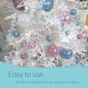 Sea Team Shatterproof Clear Plastic Christmas Ball Ornaments Decorative Xmas Balls Baubles Set with Stuffed Delicate Decorations (60mm/2.36 inch 30-Pack, Babyblue)