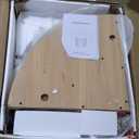 LITTLE TREE 47 Inches Round Dining Table for 4, Farmhouse Natural Wooden Dining Room Table with Heavy Duty Fluted Pedestal, Large Circle Kitchen Dinner Table for Dining Room, Living Room (Table Only)