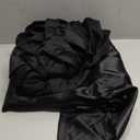 MR&HM Satin Sheets Full Size with Elastic Corner Straps, 4-Piece Silky Bedding Set, Deep Pocket 15 Inches, Good for Hair & Skin (Full, Black)