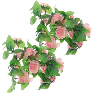 Artificial Plants 2 Pcs s Artificial Plant Fake Violet Simulation Greenery Plant Plastic Rose Vine Plastic Plant False Plant Simulation Plants Fake Pl