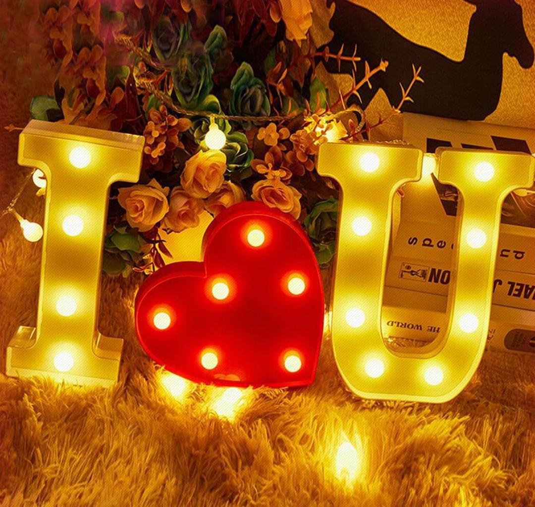 I Love You LED Light, Will You Marry Me Proposal Sign, Perfect for Photo Props, Wedding & Valentine's Day Decor