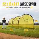 Baseball Batting Cage, 22 FT/30 FT Batting Cages for Backyard