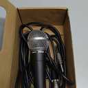 Pyle Microphone, Dynamic Cardioid, XLR Cable Included, Unidirectional, Rugged Construction, Built-in Pop Filter, Perfect for Stage & Studio, High Gain, Ultra-Wide Frequency Response, 15ft Cable