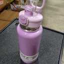 Manna Push Stainless Steel Bottle with Push-open Locking Lid and Sipping Spout - 40 Oz 