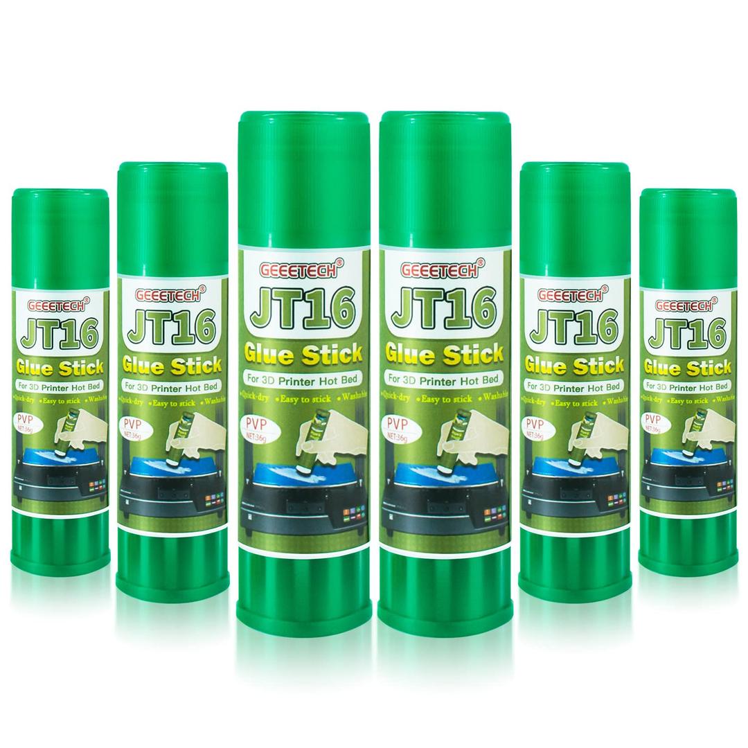 3D Printer Glue Stick 6 Pack, Perfect First Layer Adhesion, Prevents Warping on Heat Bed, Easy Release for ABS PLA PETG Filaments and Various Build Plate, 36g/1.27oz