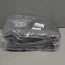 Thermal Door Curtain Fits Doors Size 32.5"x82"Curtain Size 35.5"x84", Magnetic Insulated Curtain Side Open, Visible Panels,Keep Warm in Winter Cool in Summer,Diamond Pattern,Gray