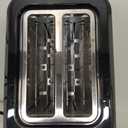Cuisinart CPT-122BK 2-Slice Compact Plastic Toaster, Slots for Bagels & Bread, 7 Shade Settings, Cancel/Defrost/Reheat Functions, Removable Crumb Tray, Small Kitchen Appliance for Home & Office, Black