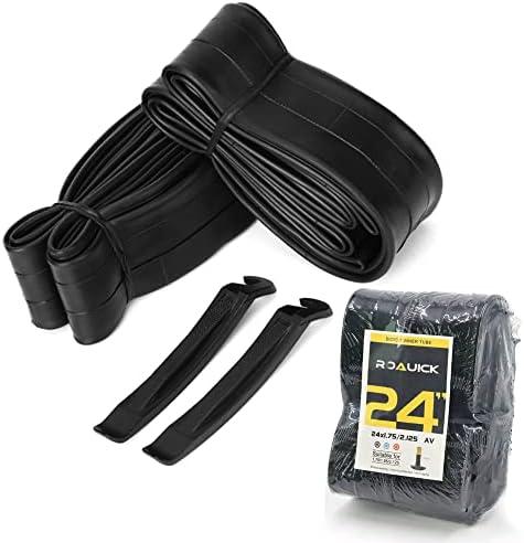 Universal Bike Butyl Inner Tubes for Road, Mountain, and Junior Range Bikes - Sizes 12", 14", 16",20", 24", 26" with 32mm Schrader Valve（2Pcs）