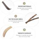 Angoily Bamboo Matcha Spoon 7 Inch Eco-Friendly Chashaku Stirring Spoon for Japanese Tea Ceremony Household Use Wooden Tea Scoop