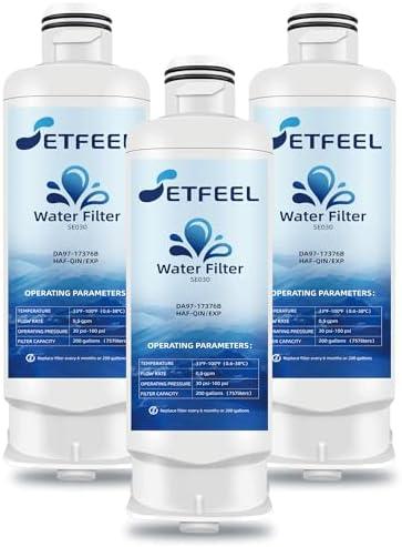 RS27T5200SR RF32CG5400SR RF29BB8600QL/AA RF28R7201SR RF27T5241SR RF27T5201SR RS22T5201SR RF28R6201SR RF25C5551SR RF28R6241SR RS27T5561SR RF23BB860012 Water Filter Replacement For Samsung, 3 PK