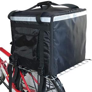 PK-140Z: Extra Large Heat Insulation Food Delivery Bag for Motorcycle, Huge Pizza Delivery Bags for Bicycle/Scooter, 2 Layers, Side Loading, 20" x 20" x 20"
