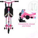 Swing Scooter for Kids, 3 Wheels Foldable Wiggle Kick Scooter Push Drifting with 4 Adjustable Handlebar & 2 Rear LED Wheel for Boys and Girls Ages 3-8