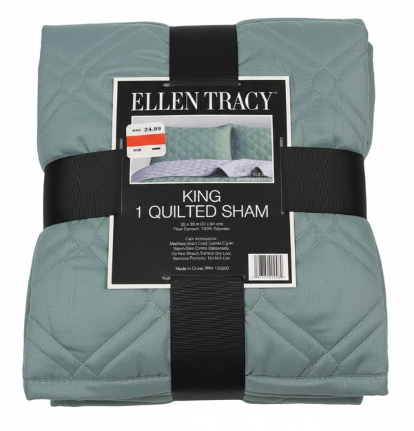 King 1 Quilted Sham 20x36in 100% Polyester