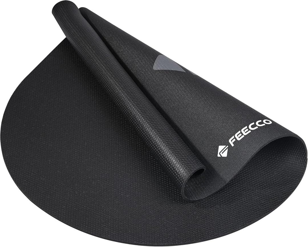FEECCO Jump Rope Mat, Large Size Non-Slip Jump Rope Pad for Indoor Floor and Outdoor Concrete, 7mm Thick High-Density Material Customized for Jump Roping (48"x32")