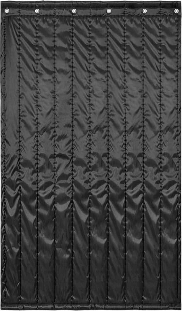 Large Sound Absorbing Blanket, 96"H x 54.3"W Sound Dampening Curtain, Reduce Noise and Blackout, Sound Absorption Sheet, Recording Studio Acoustical Treatments, 0.24" Thickness, Black