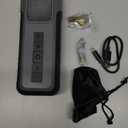 Tire Inflator Portable Air Compressor, 1 Min Fast Inflation Cordless Bike Pump with Digital Pressure Gauge LED Light, 150 PSI Electric Air Pump for Car Tires, Bicycle, Motorcycle, Ball (Grey)