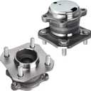 Autoround Pair 512384 Rear Wheel Hub and Bearing Assembly Replacement for 2007-2012 Nissan Sentra 4 Lugs w/ABS