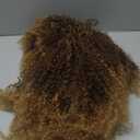 Afro Kinky Curly Wig for Black Women 18 Inch Afro Bomb Curly Wig With Bang Heat Resistant Puffy and Fluffy Bouncy Curly Synthetic Hair for Halloween Party and Daily Use, Ombre Black to Brown