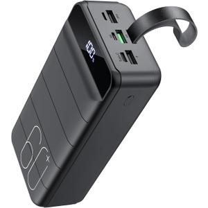 Portable Charger 60000mAh Power Bank - 22.5W Fast Charging External Battery Pack, LED Display USB C Portable Cell Phone Charger for iPhone 15/14/13 Pro, Android, Samsung Galaxy, Etc