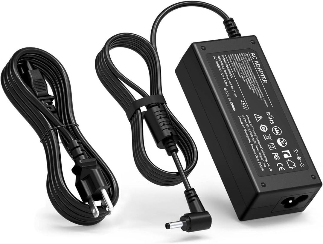 20V 2.25A 45W AC Adapter Laptop Charger Compatible with Lenovo Ideapad 100 110 110s 120s 310 320 320s 510 510s 710s 720s Yoga 710 11 14 15 Flex4 1130 1470 N22 Power Adapter Supply Cord