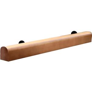 2FT Wooden Stair Handrail,Staircase Indoor Outdoor Handrail,Wall Mounted Barrier Free Stair Handrail for Corridor,Attic,Deck,Kindergarten Guardrail -2ft (Burlywood)