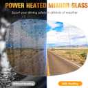 Left & Right Side Heated Mirror Glass Fits for BMW 125i 128i 135i 135is 320i 323i 325i 328i 335d 335i xDrive 335is 2009 2010 2011 2012 2013 Replacement for 51167252893 51167252894 for 2 PIN