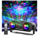 Disco Ball Light,Party Disco Strobe Ocean Star Projector Dj Dance Light Sound Activated with Remote Control Stage Rave for Parties Bar Birthday Wedding KTV Christmas Halloween Dancing Décor